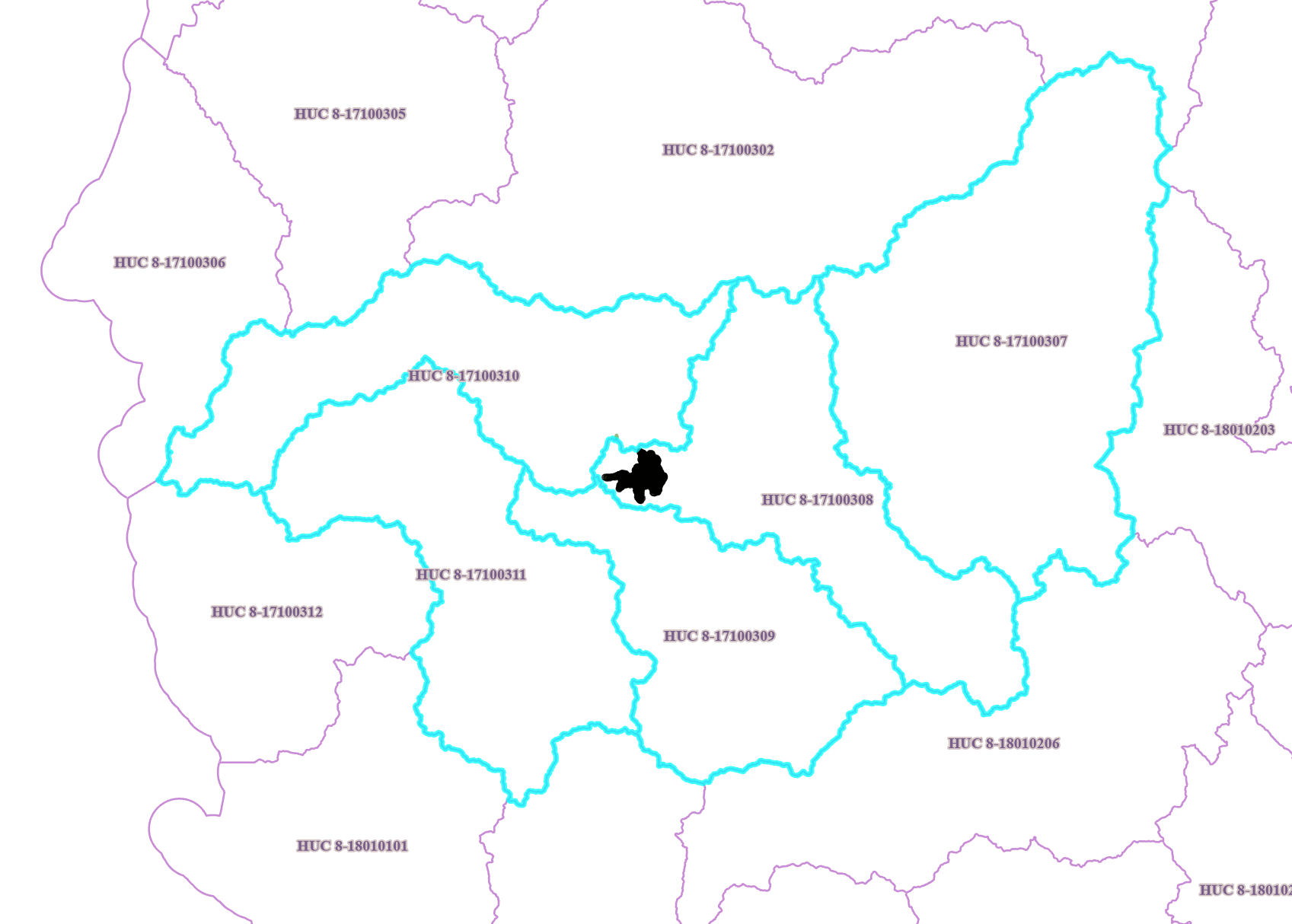 Watershed Boundaries for the Grants Pass Area