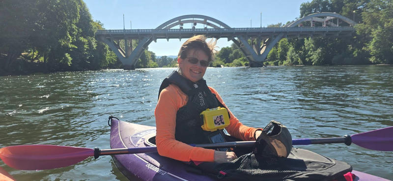 My Wife Shaw Kayaking the Rogue